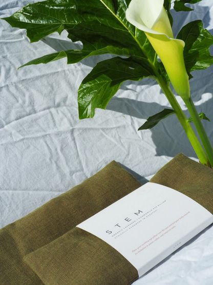 Organic Lavender + Chamomile Eye Pillow - Olive