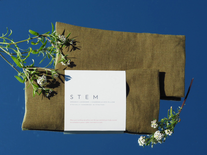 Organic Lavender + Chamomile Eye Pillow - Olive
