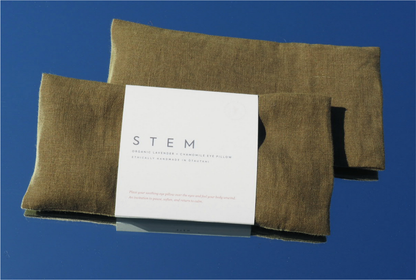 Organic Lavender + Chamomile Eye Pillow - Olive